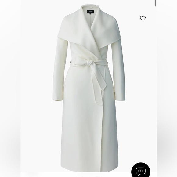 Mackage Jackets & Blazers - Elegant White Wrap Coat